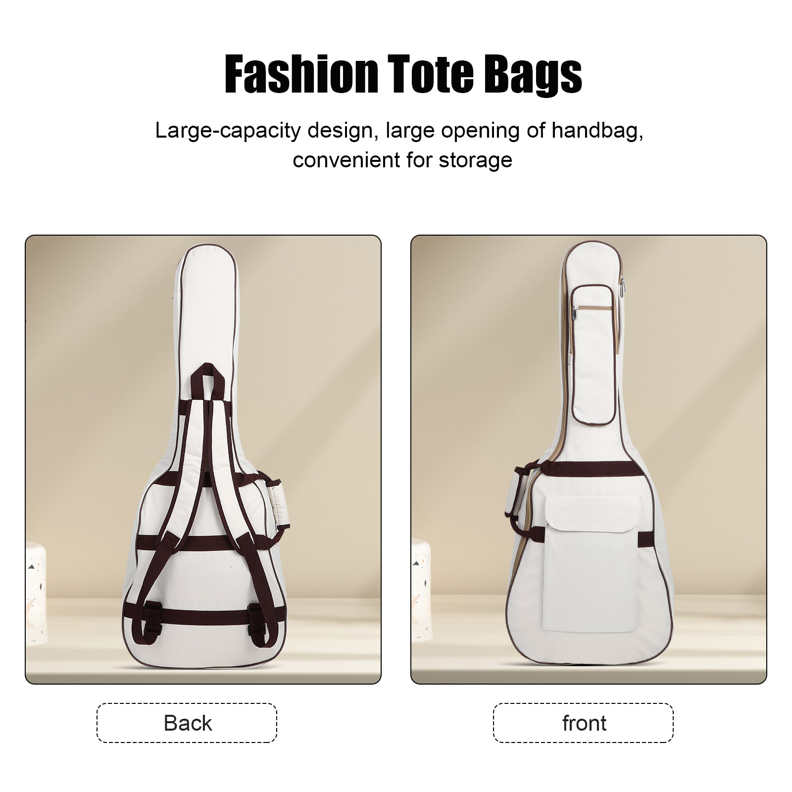 TEHAUX  Waterproof Soft Guitar Case Acoustic Guitars Bag for Musicians with Feature
