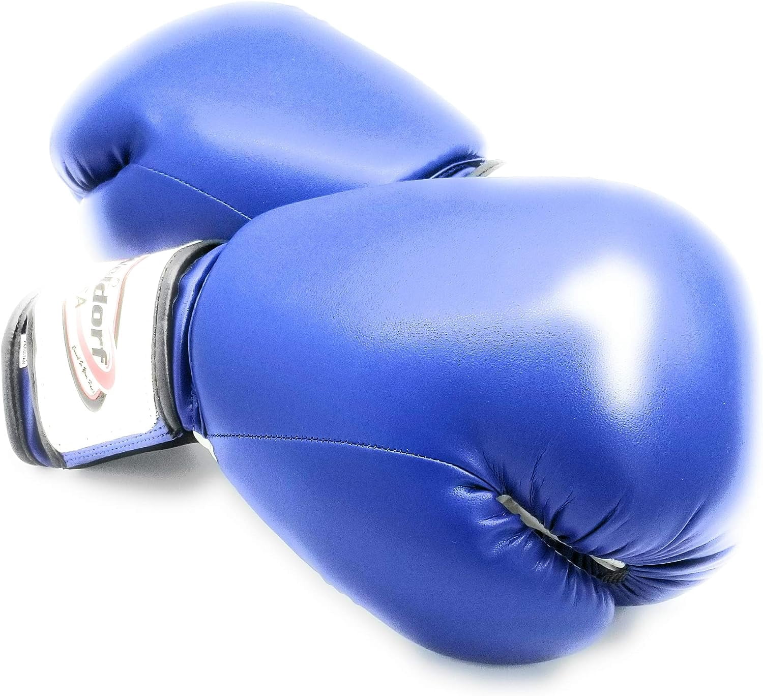 Woldorf USA Boxing Gloves Kickboxing Blue in Vinyl, Kickboxing, Grappling, Sparring Gloves, Fighting Gloves, Muay Thai Training Gloves, Punching Gloves