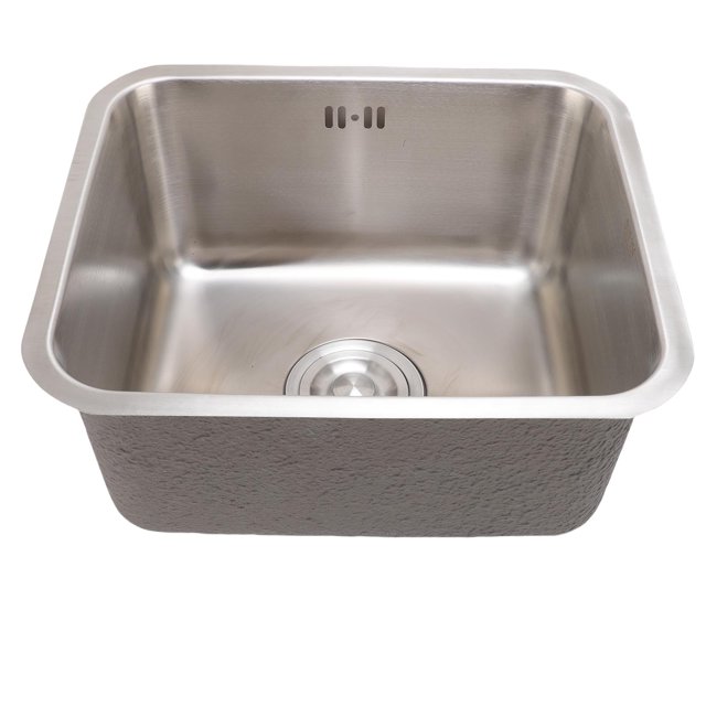 Undermount Kitchen Sink, Spacious Single Bowl Sink Robust Construction for Home
