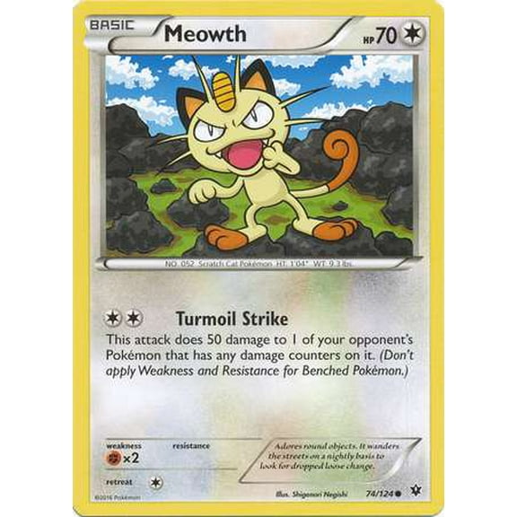 Pokemon Fates Collide Meowth #74