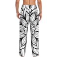 thumbnail image 7 of Salouo Mandala Floral Line Art Print Pajama Pants for Men, Lounge Pants Elastic Waistband Casual Men's sleepwear Loungewear Sleep Pajama Pant -X-Large, 7 of 7