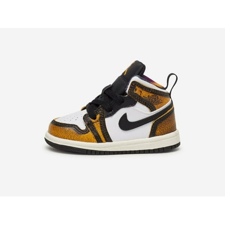 

Toddler s Jordan 1 Mid SE Wear Away Black/Taxi-White-Sail (DQ8420 071) - 9