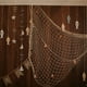 thumbnail image 5 of Uxcell Red de Pesca Decorativa, 80" x 60" Red de Pesca Decorativa con Conchas Marinas, Rosa Claro, 5 of 6