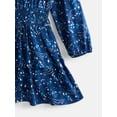 thumbnail image 3 of Wonder Nation Girls Smocked Tiered Dress with Long Sleeves, Size 4-18 & Plus, 3 of 3