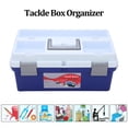 thumbnail image 4 of Craft Box, Large Capacity Plastic Box Double Layers Premium Plastic Multi Purpose  For Home For Office For Work, 4 of 8