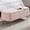 Pink, variant on LJAN Storage Ottoman Bench, Comfy Faux Fur Upholstered Entryway Bench with Metal Legs, Bedroom Bench with Flip Top, Footrest Shoe Bench for Living Room, Bedroom