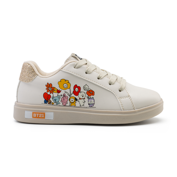Tenis Niña BT21 Original Oficial BTS blanco 21