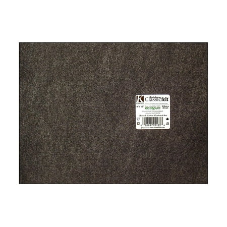 Kunin Classic Felt 9x12" Piece Charcoal Grey (pack of 24)