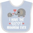 thumbnail image 3 of Inktastic Best Mawmaw Ever Grandchild Boys or Girls Baby Bib, 3 of 4