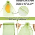 thumbnail image 4 of 100pcs Fruit Protection Bags, Green Insect-proof Transparent Mesh Cover Bags, Drawstring Mesh Protectors Pest Barrier for Fruit Trees Veggies Garden, Multi Size Options, 4 of 5