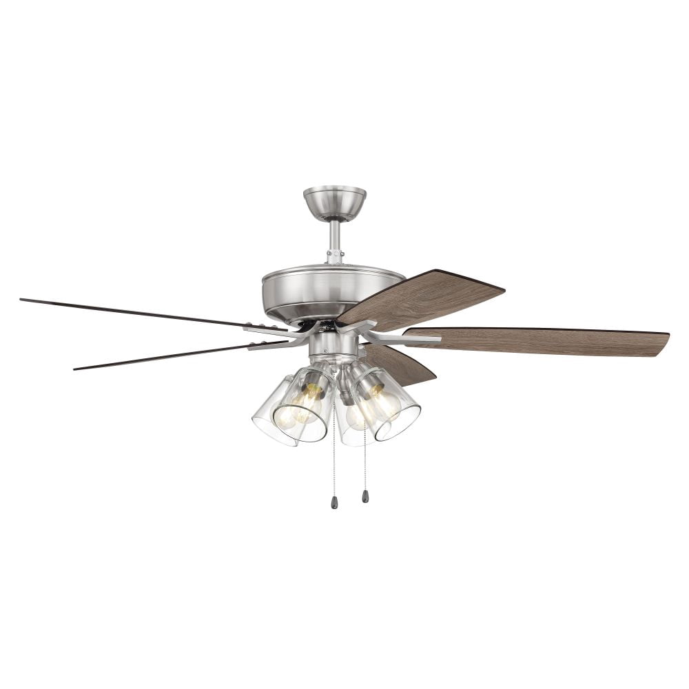 P104BNK5-52DWGWN Craftmade Lighting Pro Plus 104 Series - 52 Inch 5 Blade Ceiling Fan with Light Kit