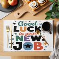 thumbnail image 2 of Funny Words Placemats Set of 8, Cartoon Colorful New Job Star Placemats for Dining Table, Place Mats for Kitchen Tabletop, Waterproof Wipeable Dining Table Mats Set, 2 of 9