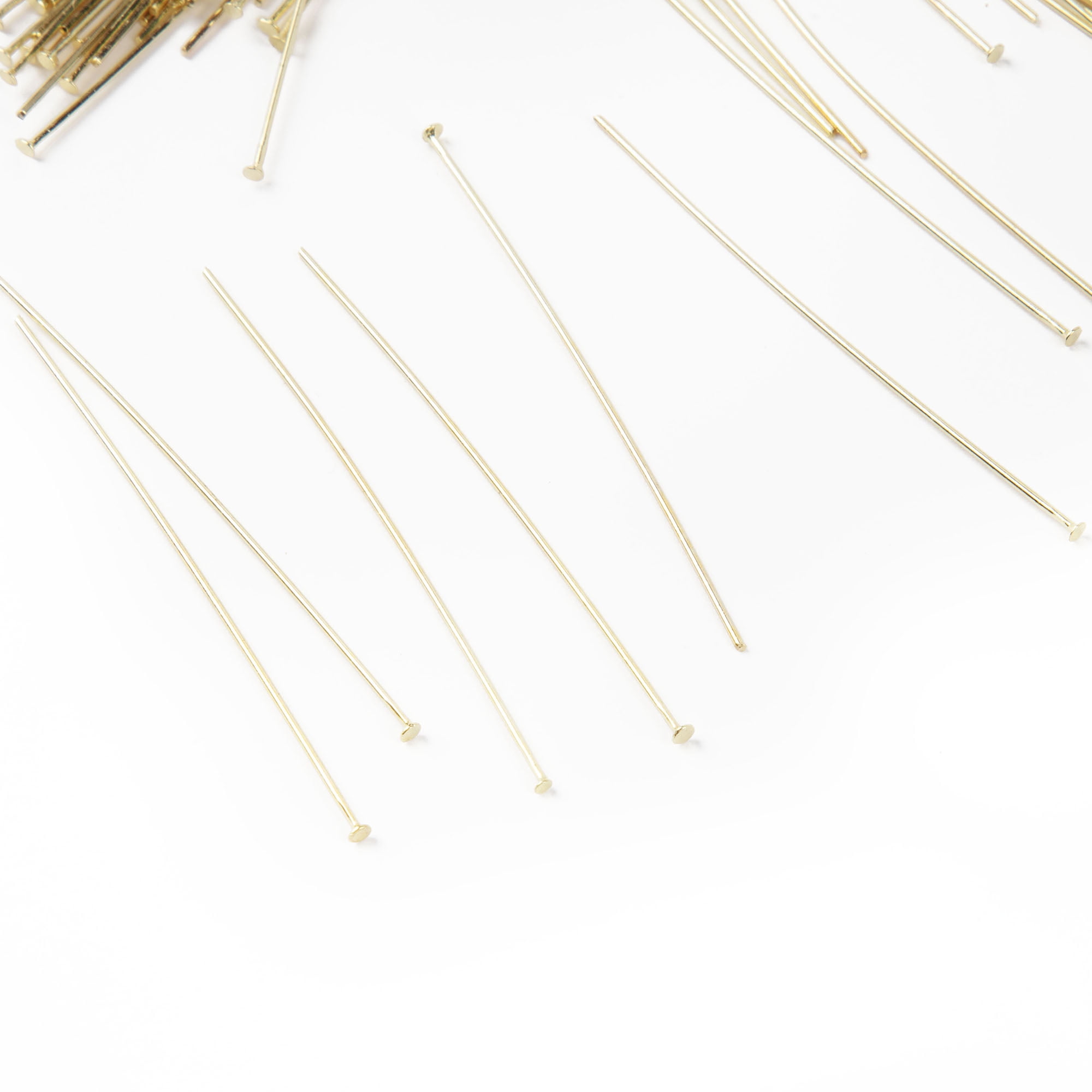 Cousin DIY Polished Metal Gold Head Pin Bulk Pack, 2 in x 5 mm Head, 315 Piece, Straight