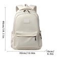 thumbnail image 2 of Large Capacity Laptop Backpack, Polyester Spandex Multi-Compartment Daypack for College Campus Travel, Solid Color Casual Daily Use for Work and Everyday Carry, 2 of 7