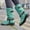 Green, variant on Summer Saving Clearance AXXD Couples Slouch Boots 2024 Middle Mid Calf Boots Cowboy Boots For Women Hiking Shoes Women Flat Boots For Clearence