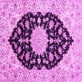thumbnail image 1 of Ahgly Company Indoor Square Medallion Pink Traditional Area Rugs, 8' Square, 1 of 4