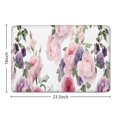 thumbnail image 5 of Pioneer Flower Floral Print Flannel Non Slip Door Rugs,Washable Door Mats Indoor,Decorative Door Mats,Dirt-Resistant and Absorbent Doormat for Entrance,Bedroom,Kitchen,Bathroom,23.5"x16", 5 of 5