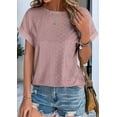thumbnail image 2 of Womens Short Sleeve Tops Pink XL, 2 of 6