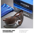 thumbnail image 6 of Xagger Polarized Lightweight UV400 Wrap Around Sport Sunglasses for Men Women Baseball Softball Running Glasses, 6 of 6