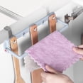 thumbnail image 2 of VONTER Towel Bar Rack with Hook,Multifunctional Folding Rack Kitchen Hook Accessories Cleaning Cloth Holder Punching Free Cabinet Door Back Hooks Rack,Holder Organizer for Bathroom Kitchen-Blue, 2 of 9