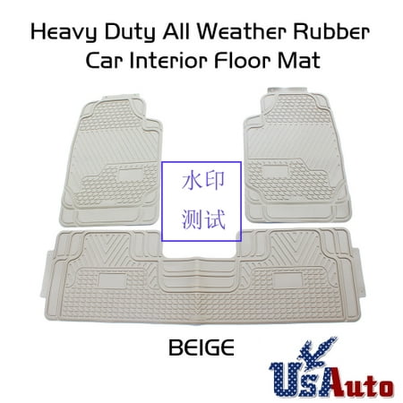 All Weather Heavy Duty 4pc Suv Van Truck Front Rear Liner Rubber