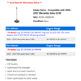 thumbnail image 2 of Intake Valve - Compatible with 2006 - 2007 Mercedes-Benz C280, 2 of 2