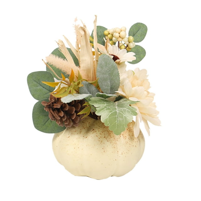 Halloween Table Decorations,Halloween Pumpkin Simulation Flowers Decorative Table Decoration Sunflower Props Pumpkin Mini Table Setting,Flowers for Decoration,Halloween Pumpkin Decorations