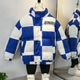 thumbnail image 5 of Godderr Kids Baby Down Jackets Puffer Coats, Winter Jackets Outerwear Jackets Plaid Long Sleeve Down Jacket for Boys Girls 1-7Y, 5 of 5