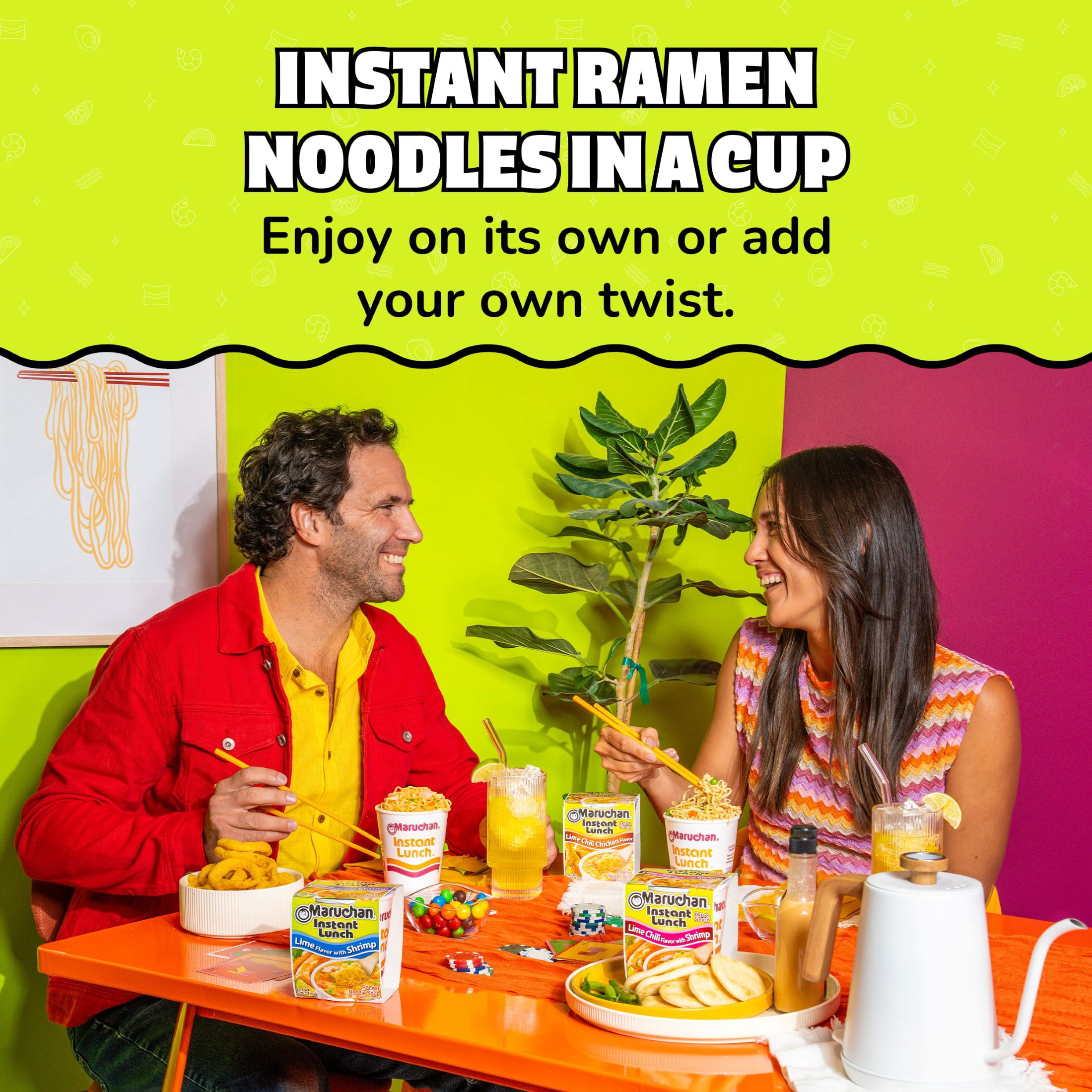 Maruchan Instant Lunch Lime Flavor with Shrimp, 2.25 oz Soup