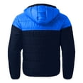 thumbnail image 4 of Gibobby Abrigo de invierno para hombre otoño e invierno casual empalme cremallera superior al libre abrigo abajo chaquetas(Azul,G), 4 of 5