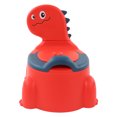 thumbnail image 1 of Orinal para bebé con base de goma para niños pequeños, ergonómico, moderno, con dibujos de dinosaurios, color rojo, 1 of 15