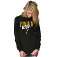 thumbnail image 3 of US Army Proud Wife Military Logo Women Plus Size Long Sleeve Graphic Tee Brisco Brands 2X, 3 of 5