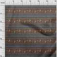 thumbnail image 2 of oneOone Cotton Silk Fabric Leaves & Floral Block Print Sewing Fabric BTY 42 Inch Wide, 2 of 4