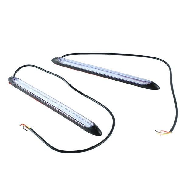Tiras de luces de circulación diurna, 2 piezas Tiras de luces para faros delanteros Tiras de luces para faros delanteros Luz de modificación para automóvil Probada profesionalmente