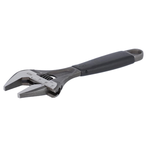 Bahco 6" ERGO‚Ñ¢ Central Nut Wide Opening Jaw Adjustable Wrench with Rubber Handle