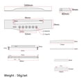 thumbnail image 4 of OULII Guitar Bridges Acoustic Guitar Bridge Kit Metal String Support Recording 1 Set, 4 of 4