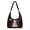 Black Snowman Print, variant on Christmas Snowman Pattern Padded Hobo Purse for Women, Roomy Crossbody Bag with Matching Small Pendant, Adjustable Strap for Holiday Giftsing, Party Outings Daily Commute