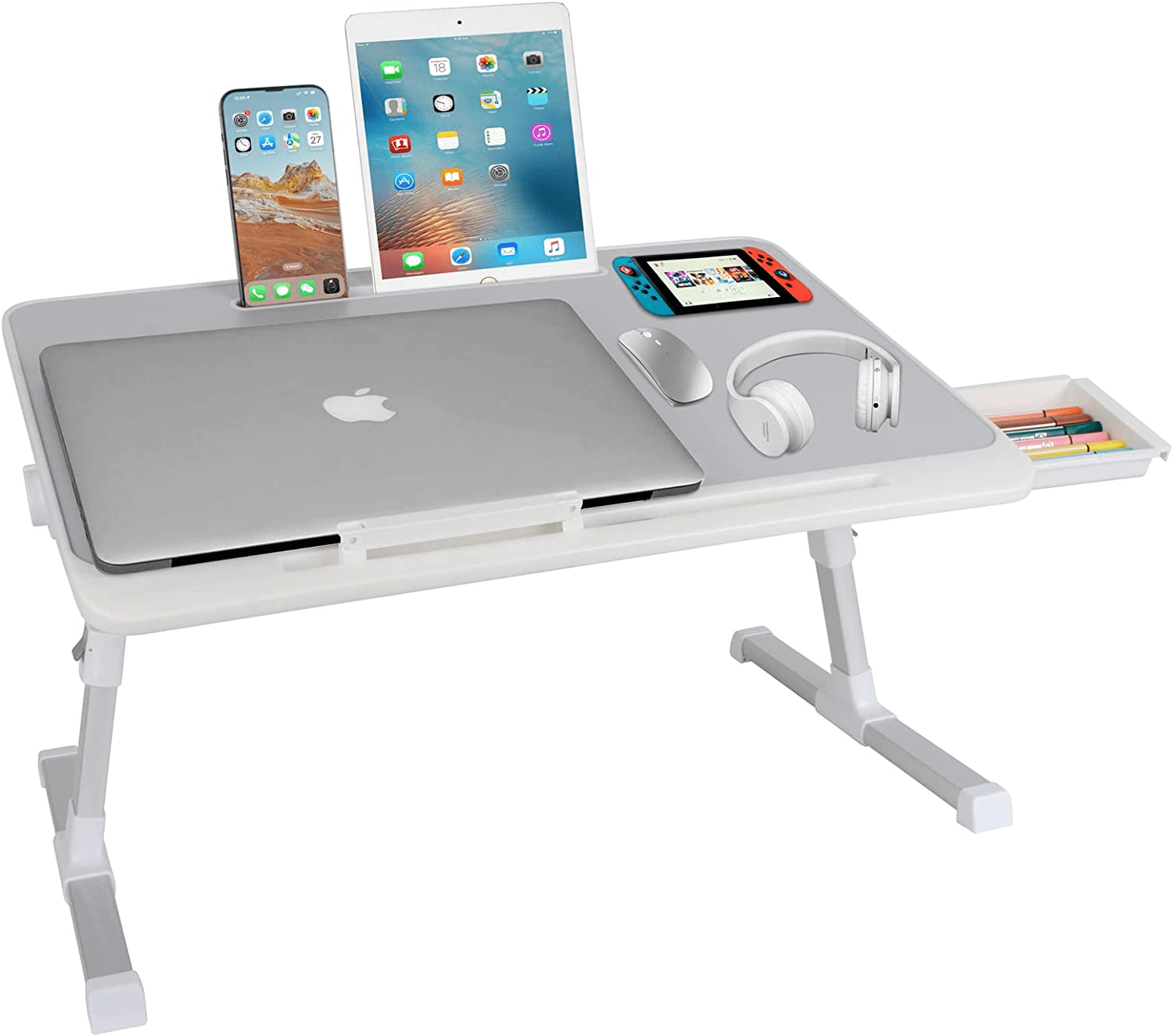Laptop Desk for Bed, Adjustable Laptop Stand for Bed,Foldable Portable