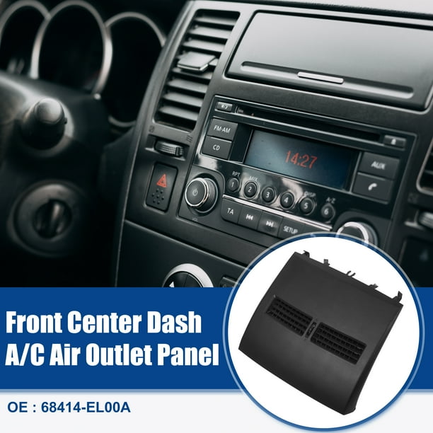 Panel de salida de ventilación del aire acondicionado central del tablero delantero del automóvil compatible con Nissan Tiida 2004-2011