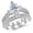 White Gold, variant on 1.73 Carat Marquise Three Stone Vintage With Milgrain & Filigree Bridal Set w/Wedding Band & Diamond Engagement Ring (E Color SI1 Clarity Center Stones) Platinum Size: 9