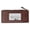 Brown, variant on Leather Thin Vertical Stacker Card Case Wallet with ID Window Blue