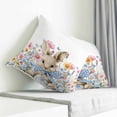 thumbnail image 3 of Easter Bunny Pillow Covers 16x16 Inch Decorative Throw Pillow Cover, Eggs Spring Daisy Retro Rabbits Country Plants Sofa Pillowcases Accent Cushion Case Home Decor Bedroom Living Room, 3 of 6