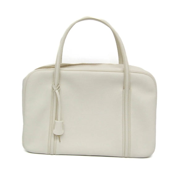 Pre-Owned Valextra Women's Leather Handbag White