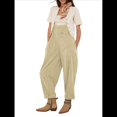 thumbnail image 3 of Mono Vaquero Holgado Informal Sin Mangas con Bolsillos Ajustable para Mujer Marfil XL, 3 of 7
