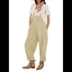 thumbnail image 3 of Mono Vaquero Holgado Informal Sin Mangas con Bolsillos Ajustable para Mujer Marfil L, 3 of 7