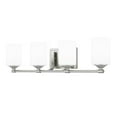 thumbnail image 5 of Darlington 29.5 in. 4-Light Brushed Nickel Vanity Light with Frosted Opal Glass Shades, 5 of 6