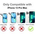 thumbnail image 6 of iPhone 13 Pro Max Case Card Holder Black Liquid Silicone Soft Screen Protector Cover Shockproof Anti Scratch Microfiber Lining Full Body Protection Shell, 6 of 12