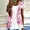 Hot Pink, variant on Spring Tops for Women LEBONYARD Womens Plus Size $5,Tops for Women Trendy Summer 50% off clear,Women's Short Sleeved Printed Round Neck Loose Fitting Two Piece Pleated T-shirt Top Blue XXL