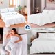 thumbnail image 4 of Juego de Cama Queen Bluelander, 6 piezas, Juego Completo Sábanas, Edredón y Funda Duvet, Blanco, 4 of 4