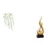 thumbnail image 1 of Adhesivo de pared,Pegatinas de pared de vides colgantes para dormitorio,Calcomanía de pared con hojas de plantas verdes para oficina,Escultura abstracta de fuego,Estatua de arte abstracto para, 1 of 8